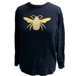 Crown & Ivy Navy Bumble Bee Sweater 🐝
